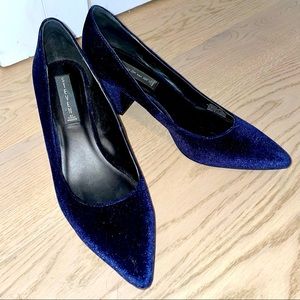 Steven by Steve Madden Velvet Block Heels